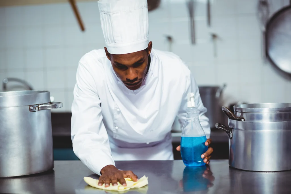 chef cleaning kitchen counter 2026 01 09 08 35 53 utc 1
